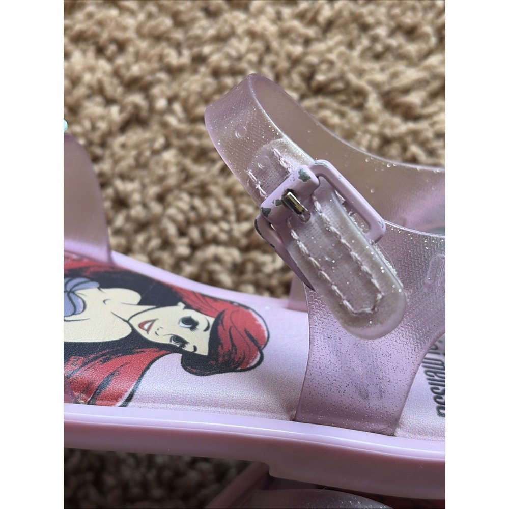 Mini Melissa Disney Mar Sandal Princess Ariel Little Mermaid Sandals Shoes 8 - Picture 14 of 16